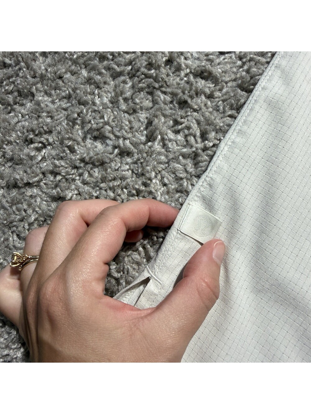 Lululemon Airing Easy Camp Collar Button Up Short Sleeve Shirt Bone Men’s XL - Picture 9 of 9